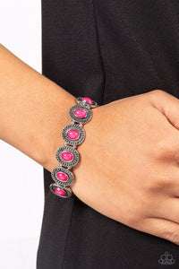 pink,stretchy,Dainty Delight Pink Stretchy Bracelet