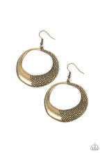 Load image into Gallery viewer, Downtown Jungle Brass Earrings Paparazzi Accessories