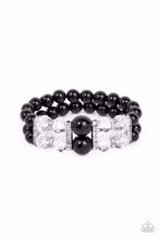 Load image into Gallery viewer, Timelessly Tea Party Black Stretchy Bracelet Paparazzi Accessories