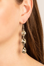 Load image into Gallery viewer, Reflective Rhinestones Brown Rhinestone Earrings Paparazzi Accessories
