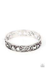 Load image into Gallery viewer, Versailles Villa Purple Rhinestone Bangle Bracelet Paparazzi Accessories