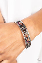 Load image into Gallery viewer, Versailles Villa Purple Rhinestone Bangle Bracelet Paparazzi Accessories