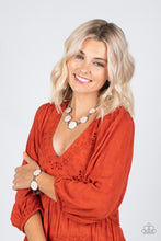 Load image into Gallery viewer, Santa Fe Flats White Stone Necklace Paparazzi Accessories