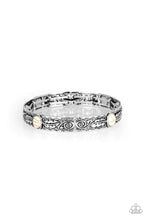Load image into Gallery viewer, Wild West Story White Stone Stretchy Bracelet Paparazzi Accessories