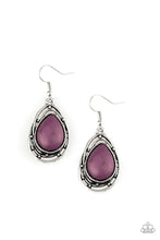 Load image into Gallery viewer, Abstract Anthropology Purple Stone Earring Paparazzi Accessories