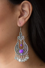Load image into Gallery viewer, Fiesta Flair Purple Earring Vivacious Bombshell Bling, LLC, Jenny and James Davison