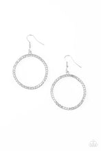 Load image into Gallery viewer, Stoppin Traffic White Rhinestone Earrings Paparazzi Accessories