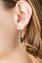 Load image into Gallery viewer, Bravo Bravado Black Gunmetal Necklace Paparazzi Accessories