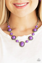 Load image into Gallery viewer, Voyager Vibes Purple Necklace Paparazzi Accessories