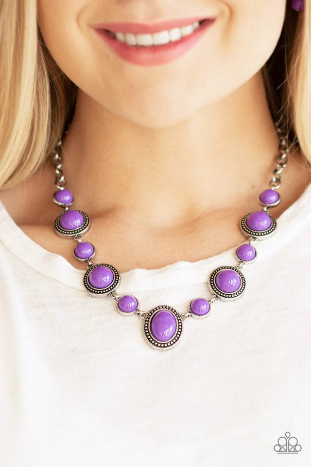 Voyager Vibes Purple Necklace Paparazzi Accessories