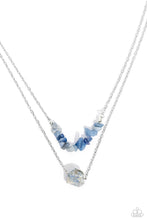 Load image into Gallery viewer, Chiseled Caliber Blue Stone Necklace Paparazzi Accessories