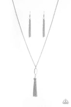 Load image into Gallery viewer, Tassel Tease White Necklace Paparazzi Accessories