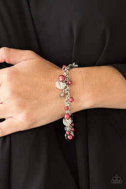 West Coast Wanderer Red Pearl Bracelet Paparazzi Accessories