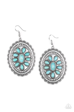 Absolutely Apothecary Blue Stone Earring Paparazzi Accessories