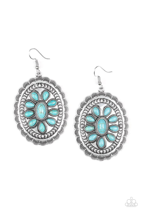 Absolutely Apothecary Blue Stone Earring Paparazzi Accessories