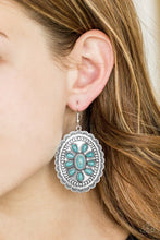 Load image into Gallery viewer, Absolutely Apothecary Blue Stone Earring Paparazzi Accessories