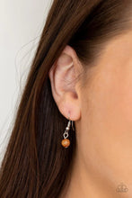 Load image into Gallery viewer, Time To Hit The Roam Orange Stone Necklace Paparazzi Accessories