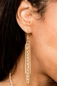 2019 Zi,gold,long necklace,rhinestones,The Ramee Zi Collection Necklace