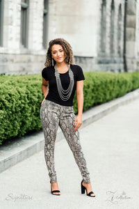 2019 Zi,hematite,long necklace,rhinestones,silver,The Erika Zi Collection Necklace