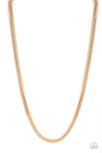 Load image into Gallery viewer, Knockout King Gold Necklace Paparazzi Accessories