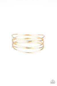 Bangles,gold,Showstopping Sheen Gold Bangle Bracelet