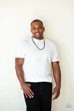 Load image into Gallery viewer, Sideline Black Urban Pull-Tie Bracelet Paparazzi Accessories