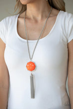 Load image into Gallery viewer, Prismatically Polygon Orange Necklace Paparazzi Accessories