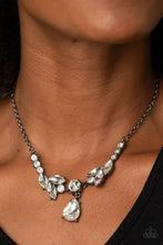 Load image into Gallery viewer, Unrivaled Sparkle Black Gunmetal Rhinestone Necklace Paparazzi Accessories