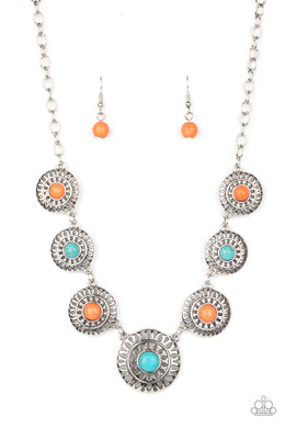 Sahara Solar Power Multi Stone Necklace Paparazzi Accessories