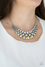 Load image into Gallery viewer, Powerhouse Party Yellow Rhinestone Necklace Paparazzi Accessories
