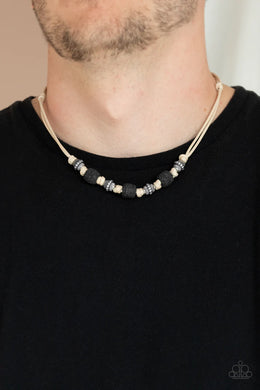 Island Quarry Black Urban Necklace Paparazzi Accessories