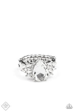 Load image into Gallery viewer, Happily Ever Eloquent White Rhinestone Ring Paparazzi Accessories