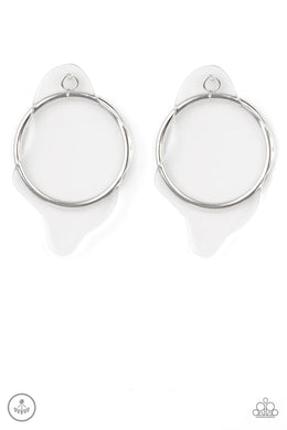 Clear The Way! White Jacket Earrings Paparazzi Accessories