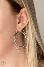Load image into Gallery viewer, Clear The Way! White Jacket Earrings Paparazzi Accessories