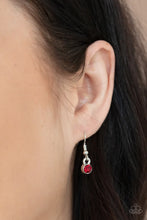 Load image into Gallery viewer, Going Through Phases Red Rhinestone Necklace Paparazzi Accessories