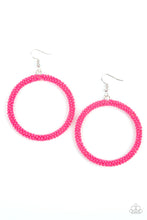 Load image into Gallery viewer, Beauty and the Beach Pink Seed Bead Earrings Paparazzi Accessories
