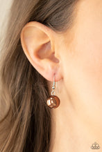 Load image into Gallery viewer, All Dolled Upscale Brown Pearl Necklace Paparazzi Accessories