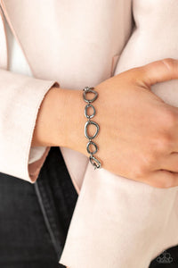 black,gunmetal,lobster claw clasp,All That Mod Black Gunmetal Bracelet