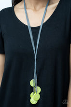 Load image into Gallery viewer, Tidal Tassels Green Necklace Paparazzi Accessories