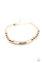 Load image into Gallery viewer, Mom Squad Gold Bracelet Paparazzi Accessories