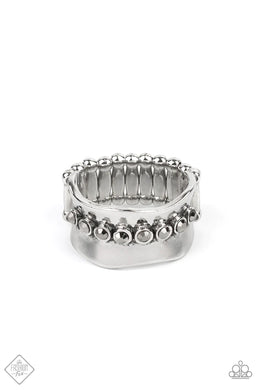 Scintillating Smolder Silver Rhinestone Ring Paparazzi Accessories