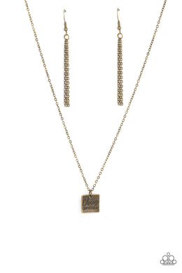 Chaos Coordinator Brass Necklace Paparazzi Accessories