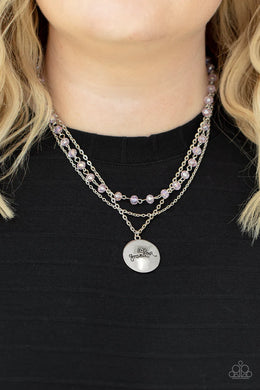 Promoted to Grandma Pink Necklace Paparazzi Accessories