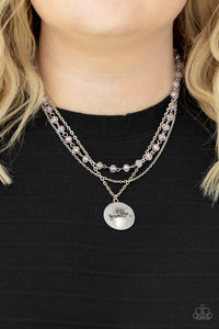 pink,short necklace,Promoted to Grandma Pink Necklace