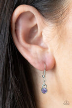 Load image into Gallery viewer, Fairytale Meadow Purple Floral Rhinestone Necklace Paparazzi Accessories