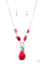 Load image into Gallery viewer, Summer Idol Red Necklace Paparazzi Accessories