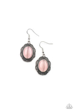 Load image into Gallery viewer, Garden Party Perfection Pink Cat&#39;s Eye Earring Paparazzi Accessories