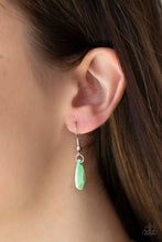 Load image into Gallery viewer, DROPLET Like It&#39;s Hot Green - Necklace Paparazzi Accessories