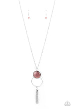 Load image into Gallery viewer, Nice to GLOW You Purple Cat&#39;s Eye Necklace Paparazzi Accessories