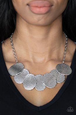 Industria Wave Silver Necklace Paparazzi Accessories